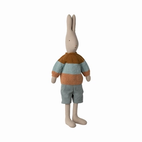 Babykids_Maileg_Toys Maileg Rabbit Size 5, Classic - Sweater and Shorts