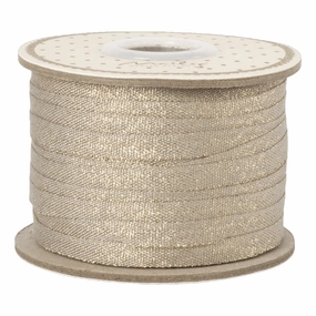 Babykids_Maileg_Toys Maileg Ribbon, 25M - Stone/Gold