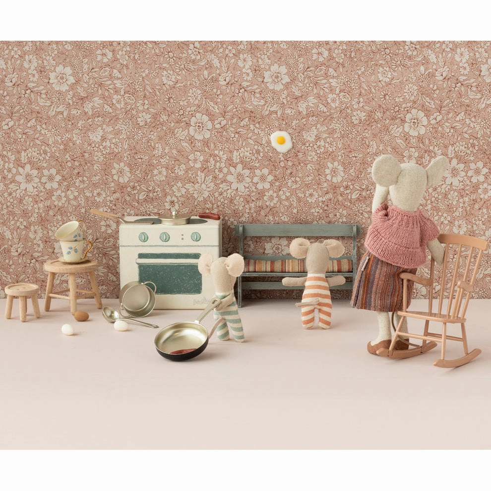 Babykids_Maileg_Toys Maileg Rocking Chair, Mini - Dark Powder