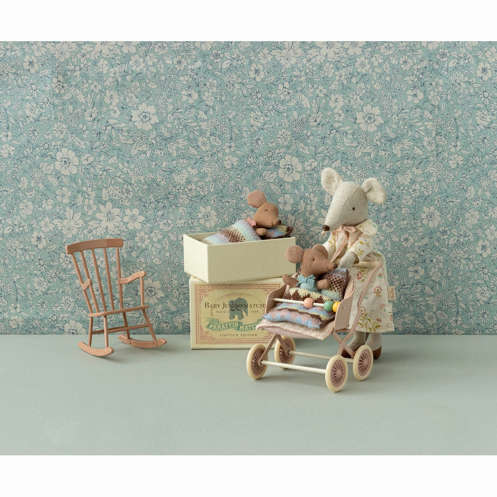 Babykids_Maileg_Toys Maileg Rocking Chair, Mouse - Dark Powder
