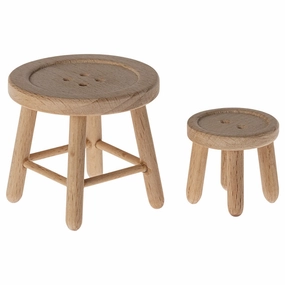 Babykids_Maileg_Toys Maileg Table and Stool Set, Mouse