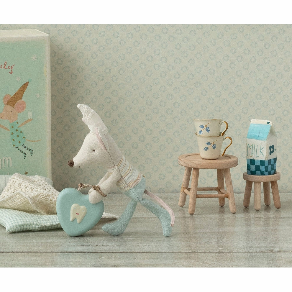 Babykids_Maileg_Toys Maileg Table and Stool Set, Mouse