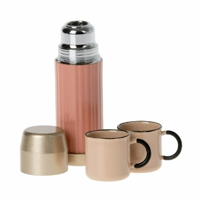 Babykids_Maileg_Toys Maileg Thermos and Cups - Soft Coral