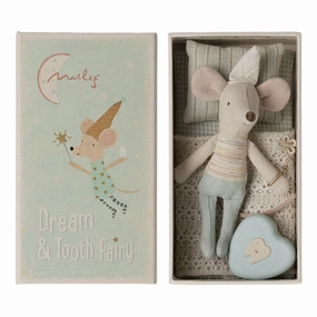 Babykids_Maileg_Toys Maileg Tooth Fairy Mouse, Little Brother in Matchbox