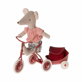 Babykids_Maileg_Toys Maileg Tricycle Mouse, Big Sister - Red