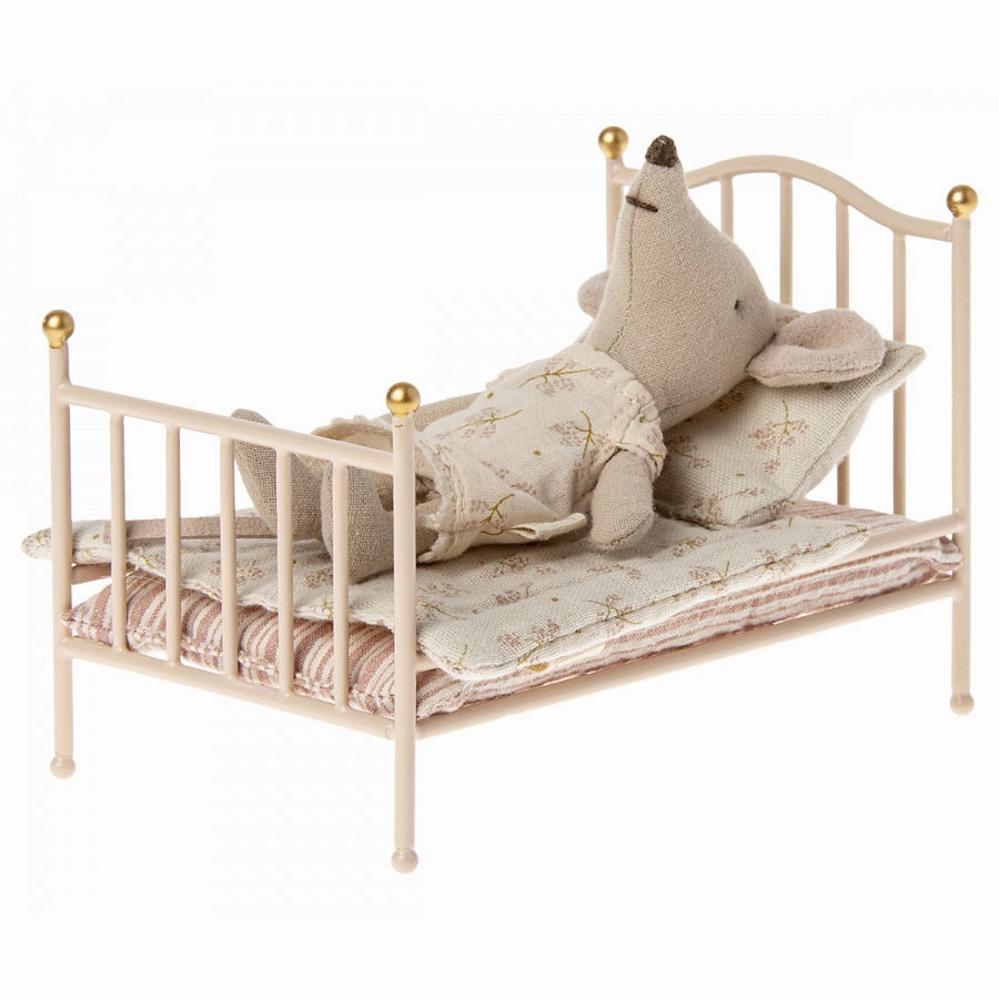 Babykids_Maileg_Toys Maileg Vintage Bed, Mouse - Rose