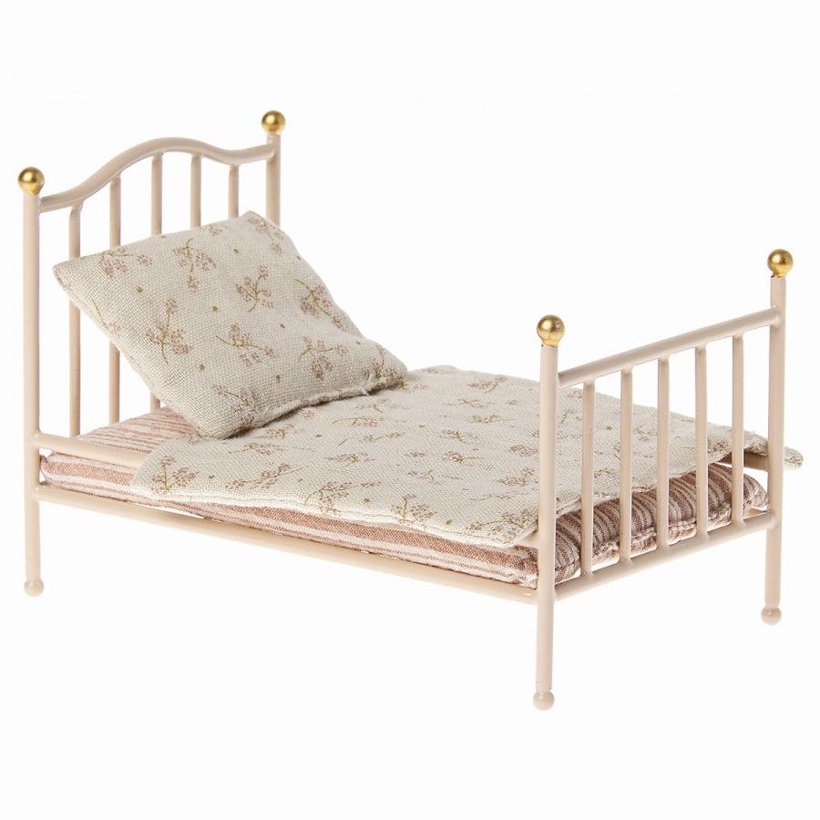 Babykids_Maileg_Toys Maileg Vintage Bed, Mouse - Rose