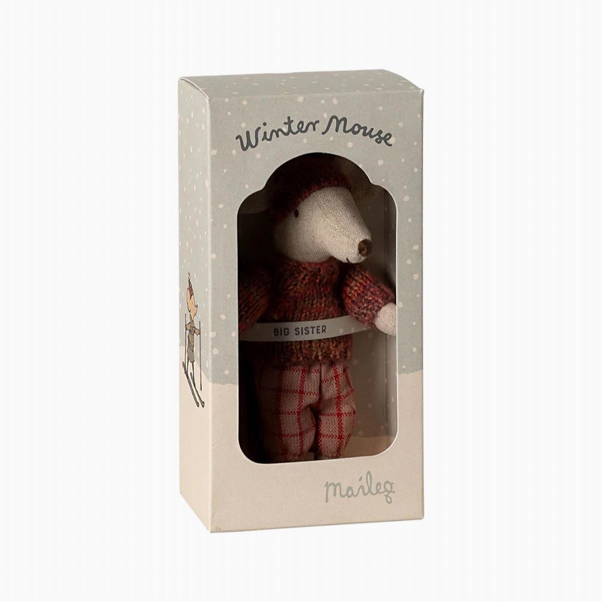 Babykids_Maileg_Toys Maileg Winter Mouse With Ski Set, Big Sister  Rose