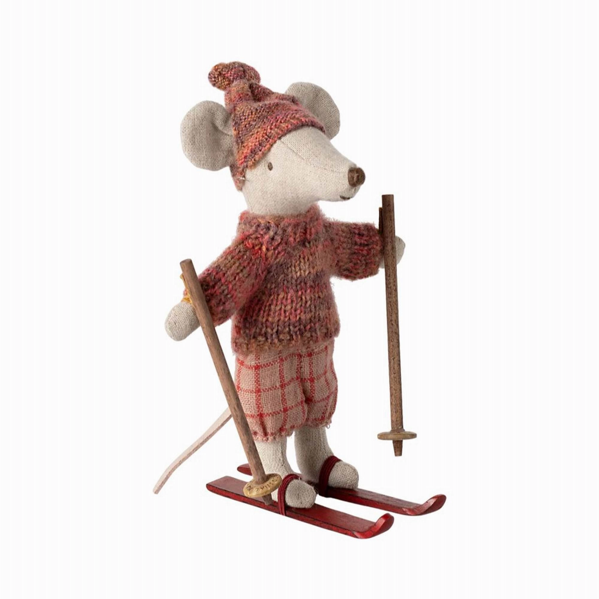 Babykids_Maileg_Toys Maileg Winter Mouse With Ski Set, Big Sister  Rose