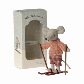 Babykids_Maileg_Toys Maileg Winter Mouse with Ski Set, Big Sister
