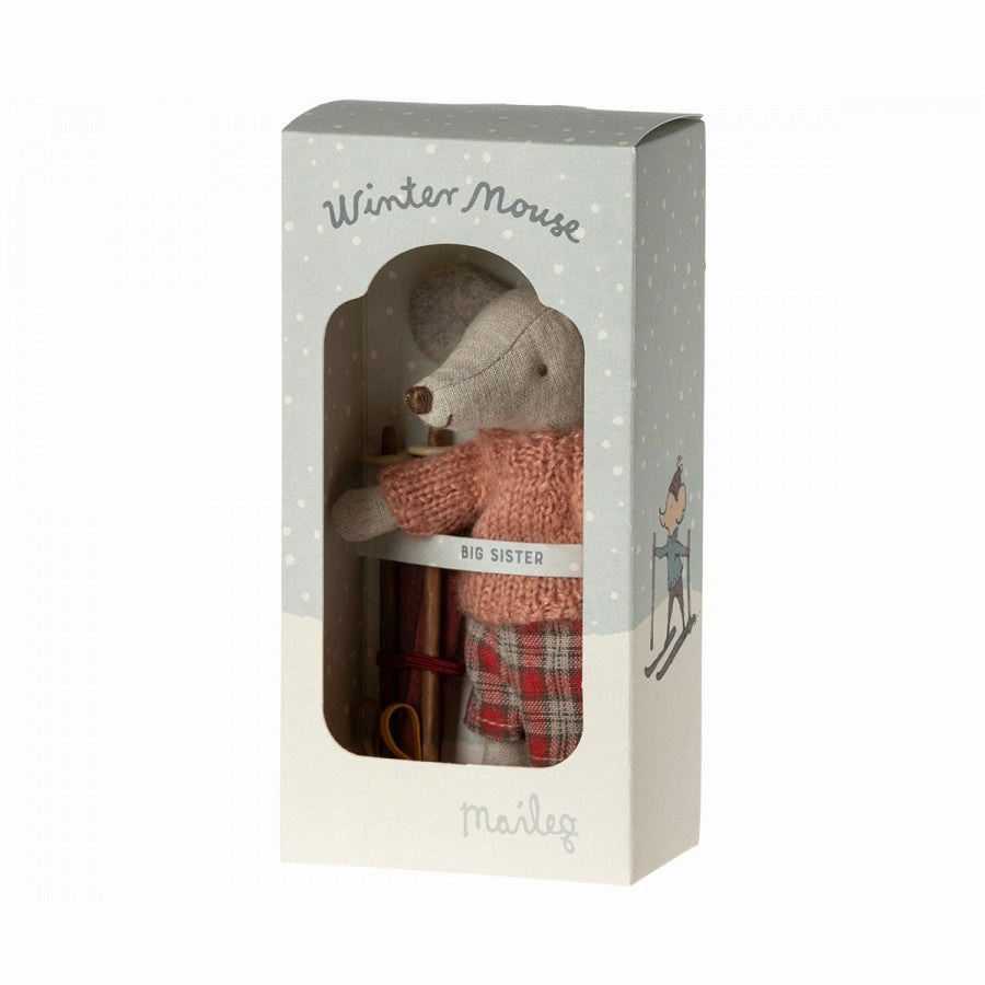 Babykids_Maileg_Toys Maileg Winter Mouse with Ski Set, Big Sister