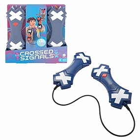 Babykids_Mattel_Toys CROSSED SIGNALS Electronic Game with Pair of Talking Light Wands, Play Solo or