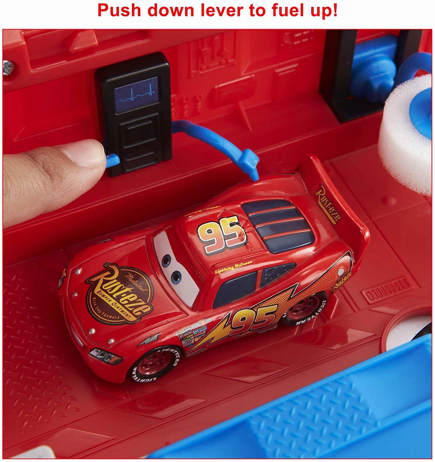 Babykids_Mattel_Toys Disney Pixar Cars Transforming Mack - 2-in-1 Transporter & Tune-Up Playset for Ages 3  (HDC75)