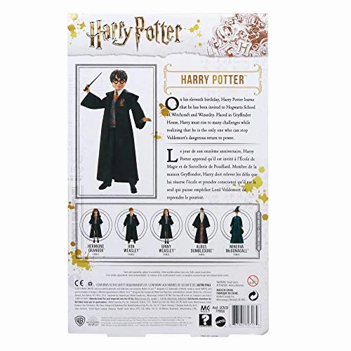 Babykids_Mattel_Toys Harry Potter FYM50 Doll with Hogwarts Robe & Wand