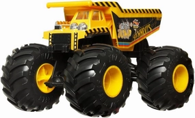 Babykids_Mattel_Toys Hot Wheels Mattel Monster Trucks 1:24 Die-Cast Gotta Dump - Large Scale Monster Truck Toy for Kids, Durable Metal Construction, Assorted Models