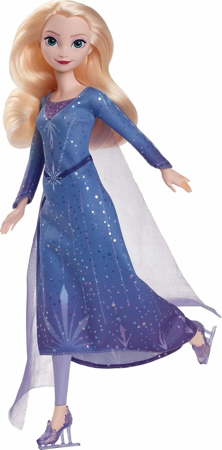 Babykids_Mattel_Toys Mattel Disney Frozen Elsa Ice-Skating Look Fashion Doll (JBG53)
