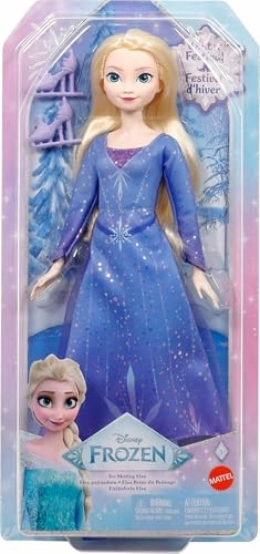 Babykids_Mattel_Toys Mattel Disney Frozen Elsa Ice-Skating Look Fashion Doll (JBG53)