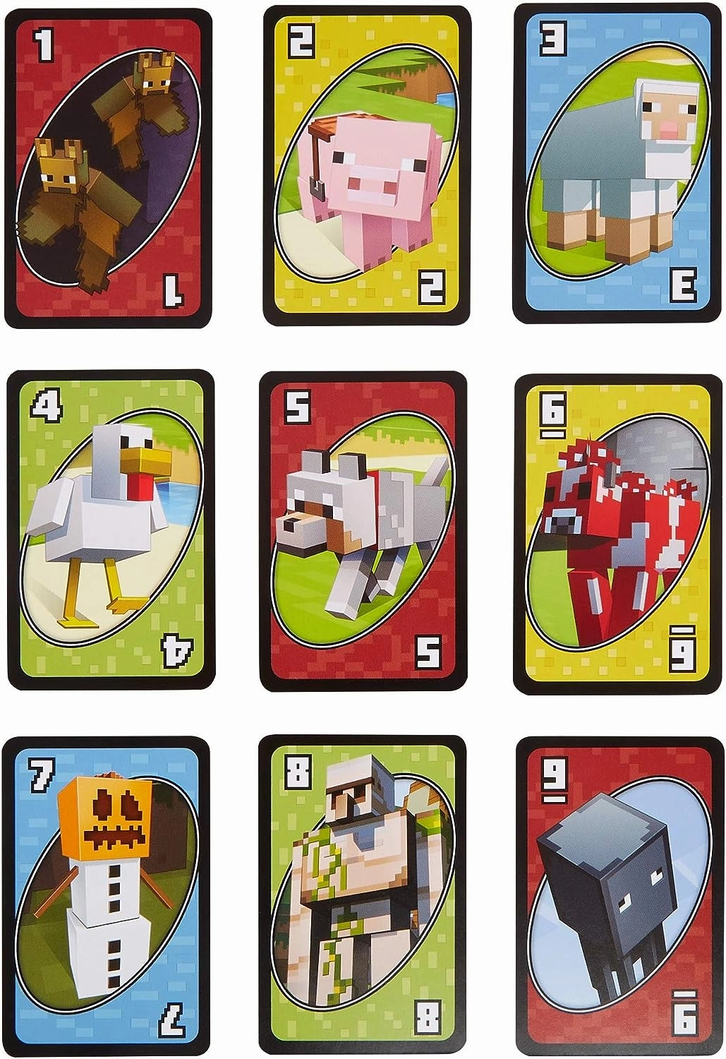 Babykids_Mattel_Toys Mattel FPD61 Uno Minecraft Card Game, Multi-Colour