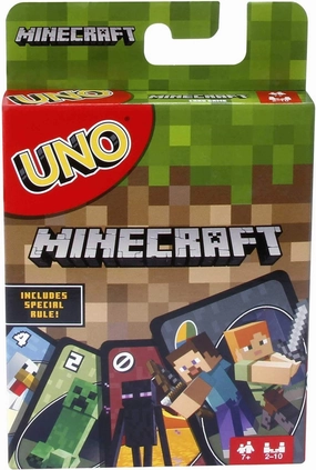 Babykids_Mattel_Toys Mattel FPD61 Uno Minecraft Card Game, Multi-Colour