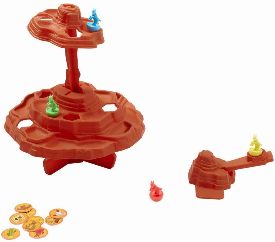 Babykids_Mattel_Toys Mattel Games Goat Slingers Kids Game With Cliff Tower And Launcher For 5 Year Olds And Up GKF07