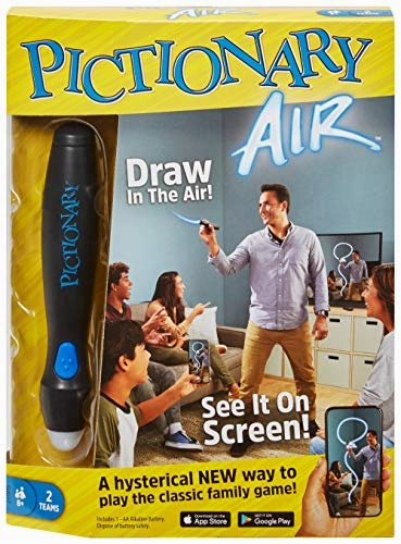 Babykids_Mattel_Toys Mattel Games Pictionary Air Family Drawing Game, Links to Smart Devices, 8 Years