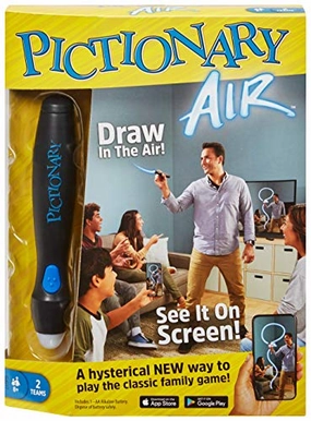 Babykids_Mattel_Toys Mattel Games Pictionary Air Family Drawing Game, Links to Smart Devices, 8 Years