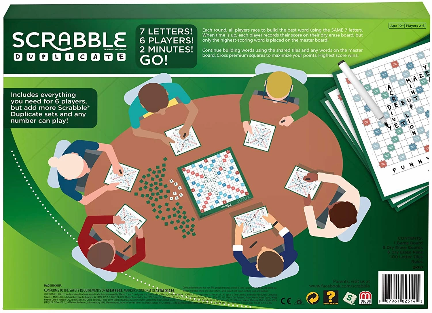 Babykids_Mattel_Toys Mattel Games Scrabble Duplicate