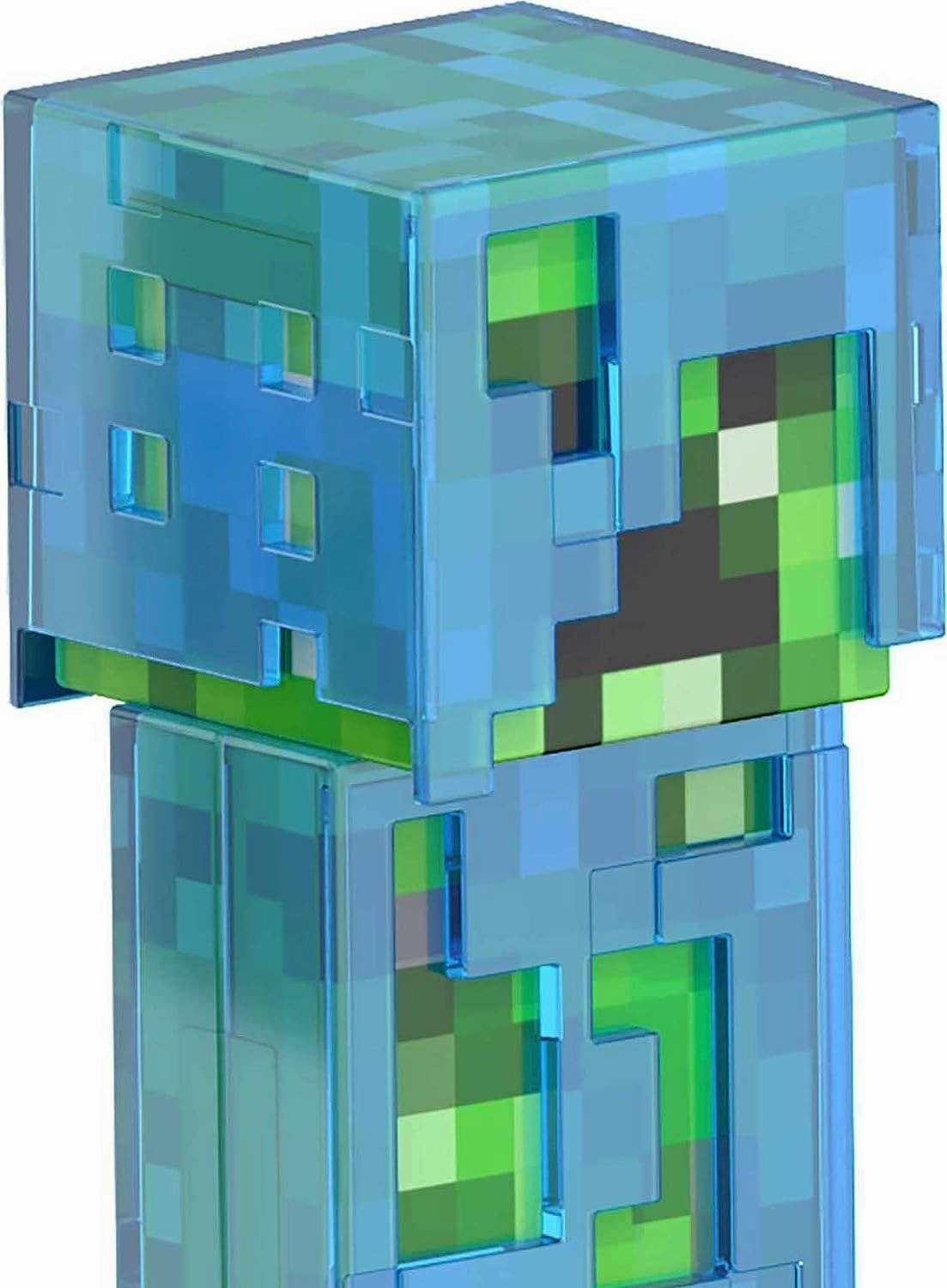 Babykids_Mattel_Toys Mattel Minecraft Diamond Level Creeper, 5.5-inch Collector Action Figure with Die-cast Accessories