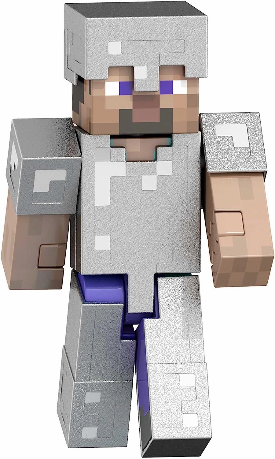Babykids_Mattel_Toys Mattel Minecraft Diamond Level Steve, 5.5-inch Collector Action Figure with Die-cast Accessories