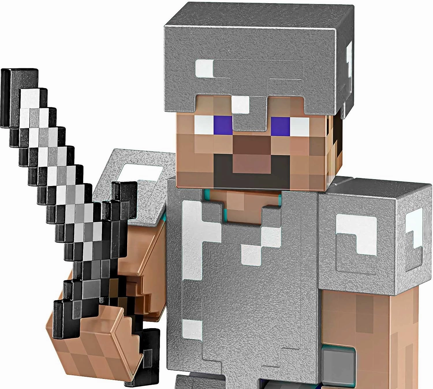 Babykids_Mattel_Toys Mattel Minecraft Diamond Level Steve, 5.5-inch Collector Action Figure with Die-cast Accessories
