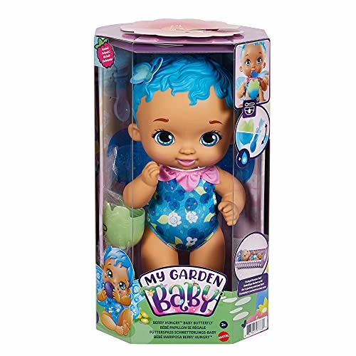 Babykids_Mattel_Toys Mattel My Garden Baby Colour Change Berry Hungry Baby Doll  Blueberry