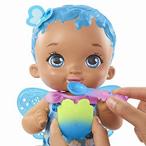 Babykids_Mattel_Toys Mattel My Garden Baby Colour Change Berry Hungry Baby Doll  Blueberry