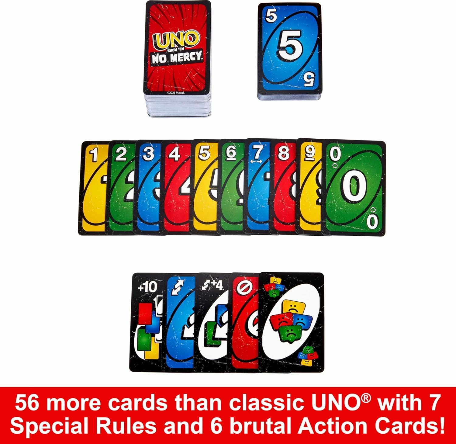 Babykids_Mattel_Toys Mattel UNO Show em No Mercy Card Game (HWV18)
