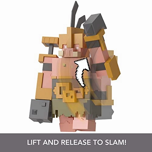 Babykids_Mattel_Toys Minecraft Toys, Legends 3.25-inch, Action Figures Portal Guard with Attack Action and Accessory