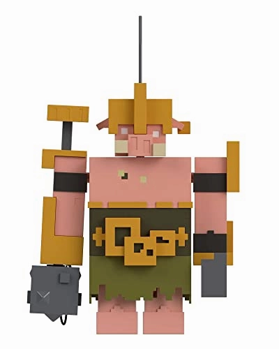Babykids_Mattel_Toys Minecraft Toys, Legends 3.25-inch, Action Figures Portal Guard with Attack Action and Accessory