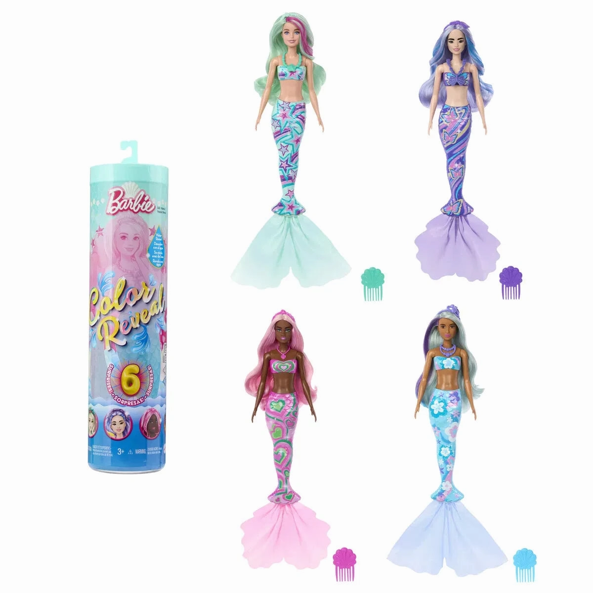Barbie Color Reveal Deep Sea Mermaids