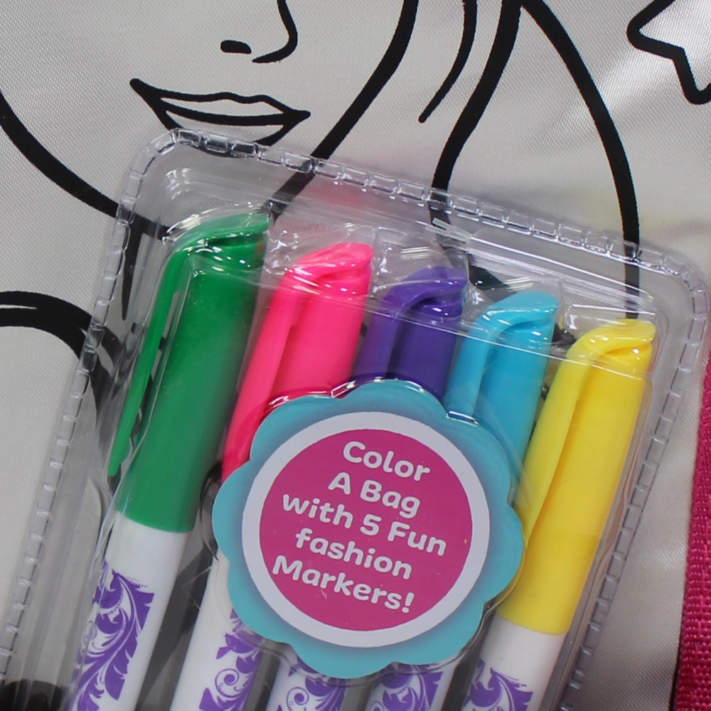 Barbie Coloring Cross Bag Set  5 Colors