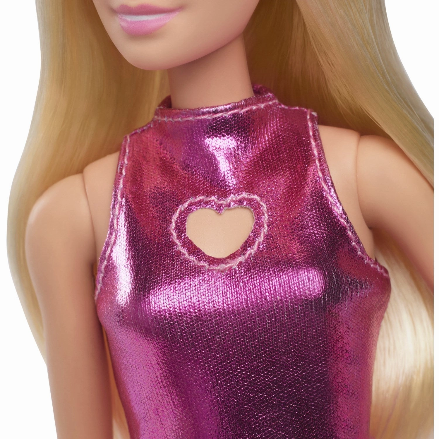 Barbie Fashionista Doll Pink Dress Heart Cutout