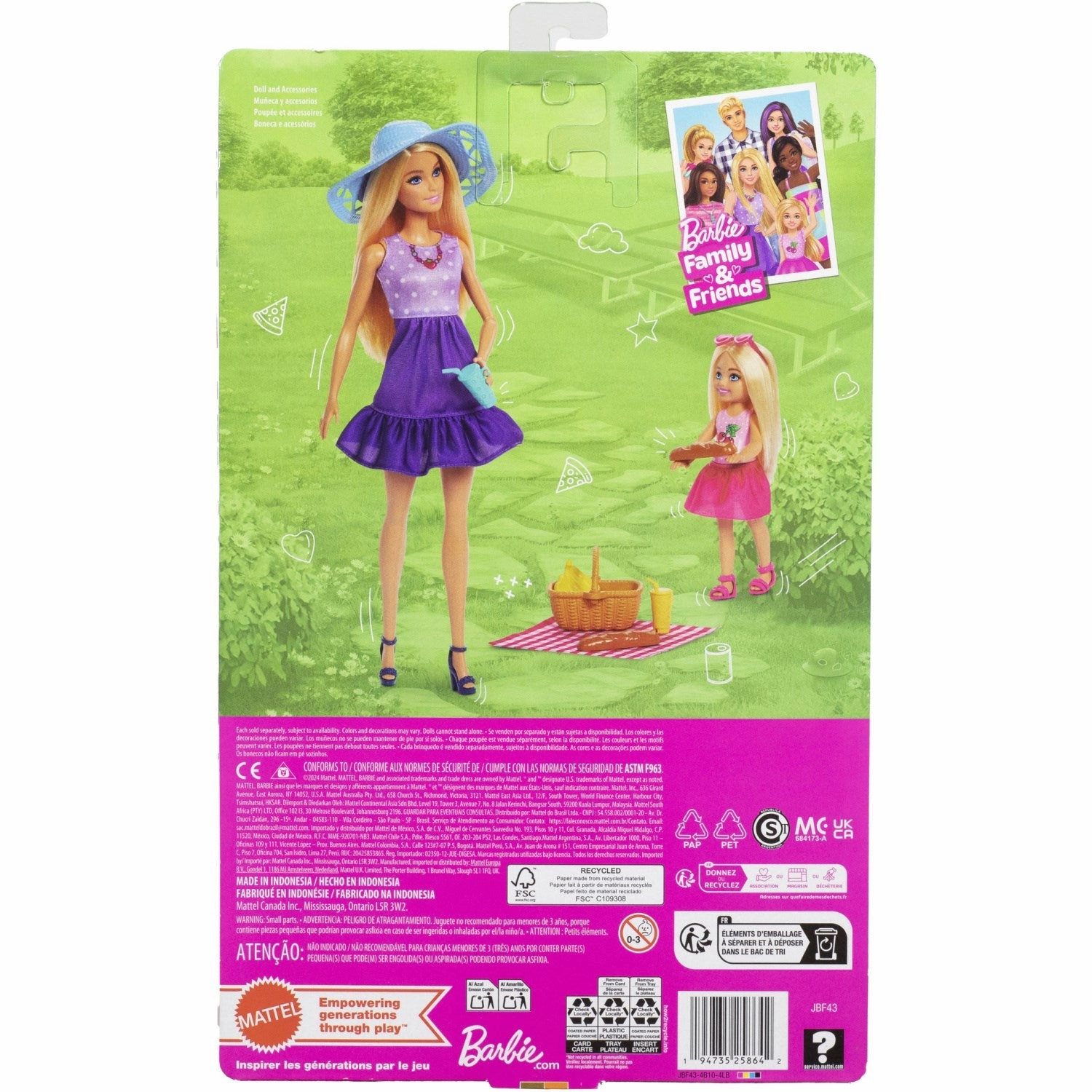 Barbie Malibu & Chelsea Core Dolls