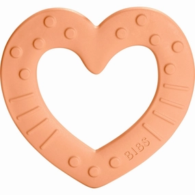 Bibs Baby Bitie Heart Peach