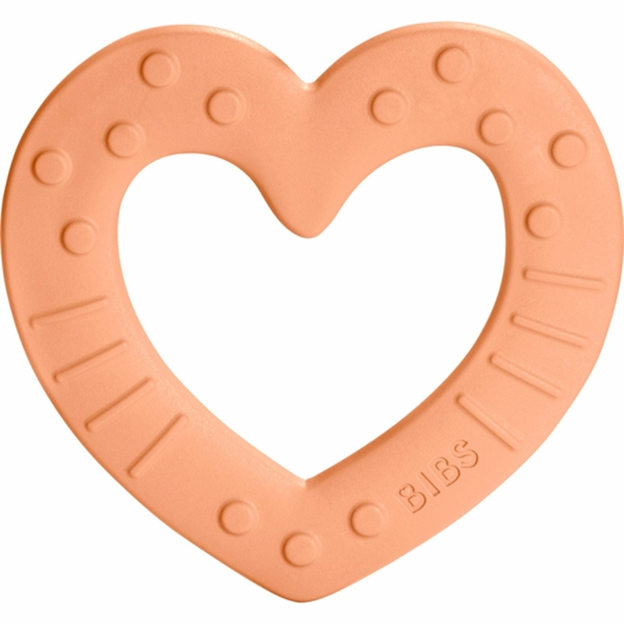 Bibs Baby Bitie Heart Peach
