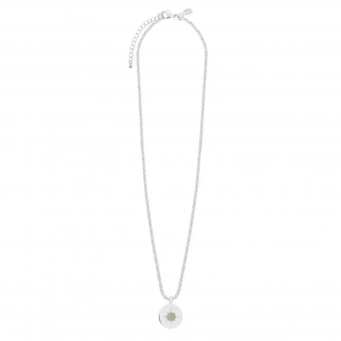 Pierre de naissance petit collier en aventurine d'août 4661 Joma Jewellery