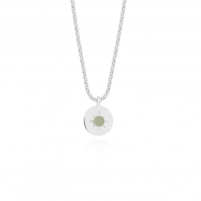 Pierre de naissance petit collier en aventurine d'août 4661 Joma Jewellery