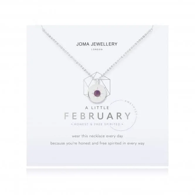 Pierre de naissance petit collier Améthyste Février 4655 Joma Jewellery