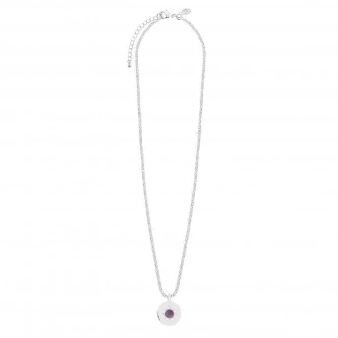 Pierre de naissance petit collier Améthyste Février 4655 Joma Jewellery