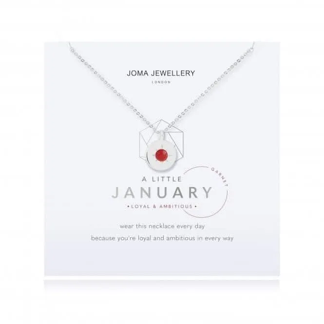 Collier en Grenat de Janvier, Pierre de Naissance 4654 - Joma Jewellery