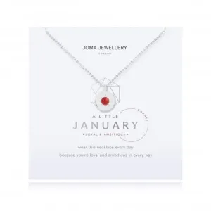 Collier en Grenat de Janvier, Pierre de Naissance 4654 - Joma Jewellery