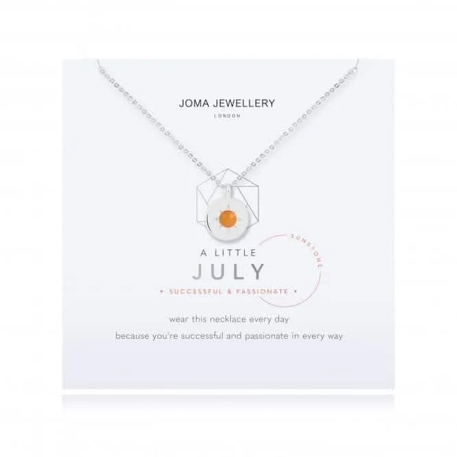 Pierre de naissance un petit Collier en Pierre de Soleil de Juillet 4660 Joma Jewellery