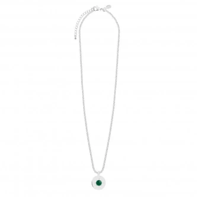 Collier en agate verte de naissance de mai 4658 Joma Jewellery