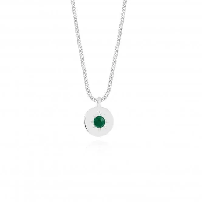 Collier en agate verte de naissance de mai 4658 Joma Jewellery